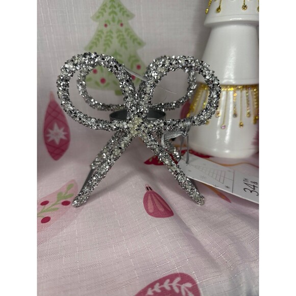 34th & Pine Silver Bow Tealight Holder Set - Picture 5 of 5
